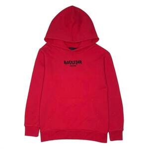 NEW ROCKSTAR ORIGINAL kids' logo graphic hoodie in adrian red
